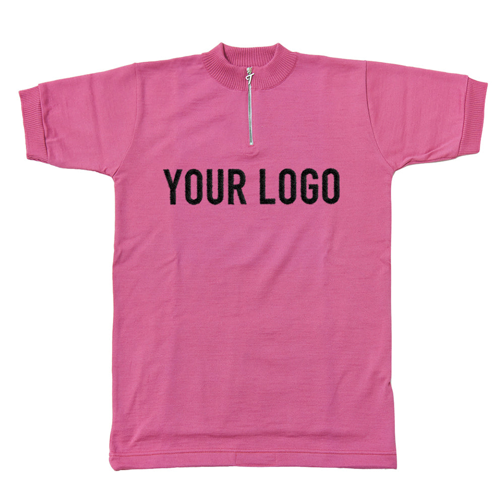 Maillot rose personalisable avec vos propes caracteres