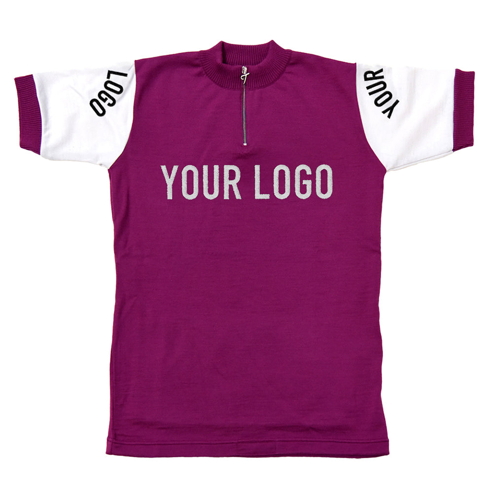 Maillot cyclamen personalisable avec vos propes caracteres