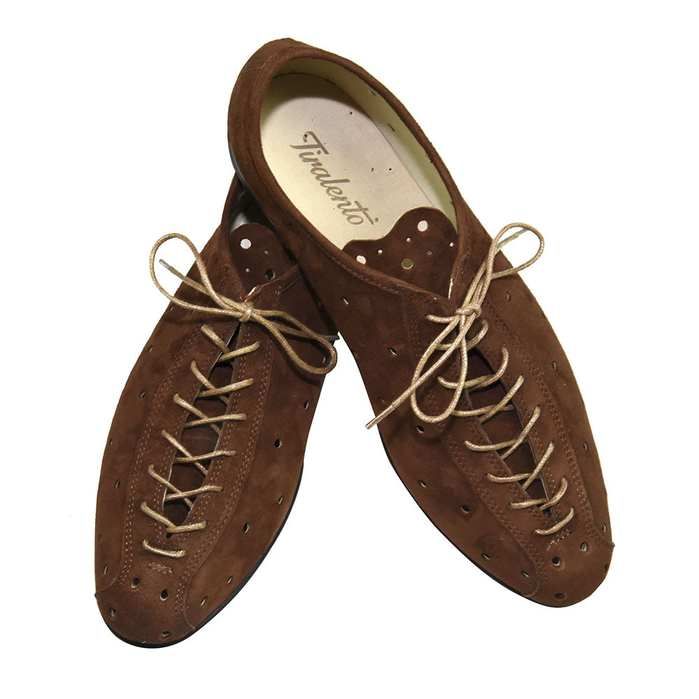 Chaussures de promenade en suède tabac