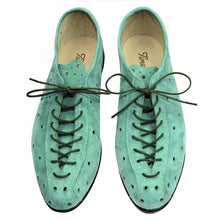 Charger l&#39;image dans la galerie, Chaussures de promenade en suède vert
